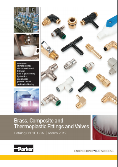 Conexões em Latão, Plásticas e Válvulas – Brass, Composite and Thermoplastic Fittings and Valves