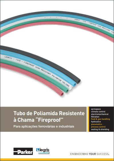 (3) Tubo de Poliamida resistente à chama “Fireproof” - Para aplicações ferroviárias e industriais