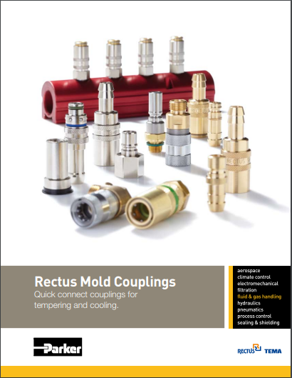 Engates para Moldes - Rectus Mold Couplings Quick connect couplings for tempering and cooling (3800 Mold UK)