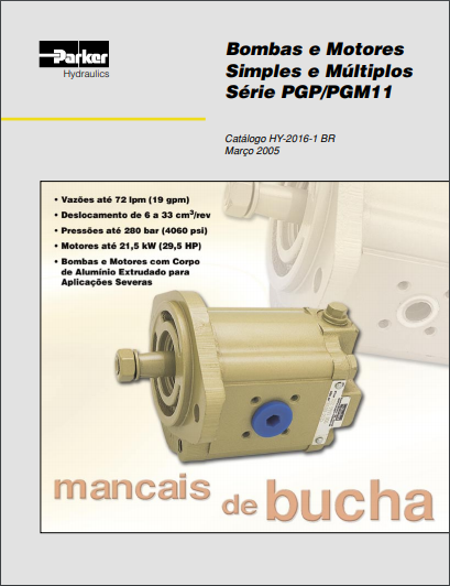 Bombas e Motores Simples e Múltiplos Série PGPPGM11(HY-2016-1 BR)