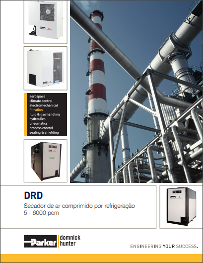 DRD Secador de ar comprimido por refrigeração 5 - 6000 pcm