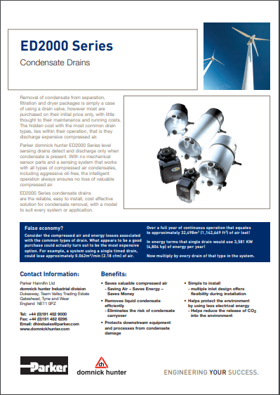 Drenos de Condensado - ED2000 Series - Condensate Drains (17 400 4423)